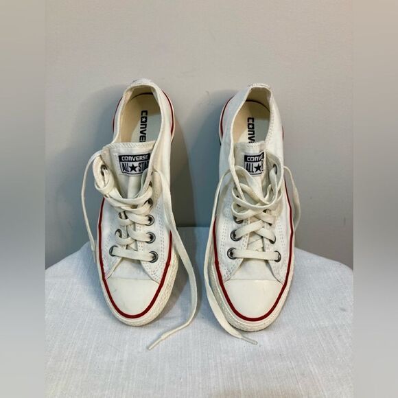 White Wedding Converse size 7.5 - Picture 2 of 10